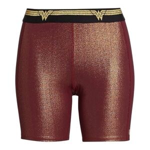 EleVen by Venus Williams Wonder Woman Biker Shorts XS Glitter Red